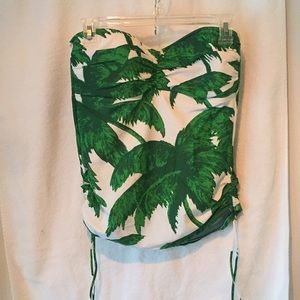 Tommy Bahama green print tankini swimsuit top